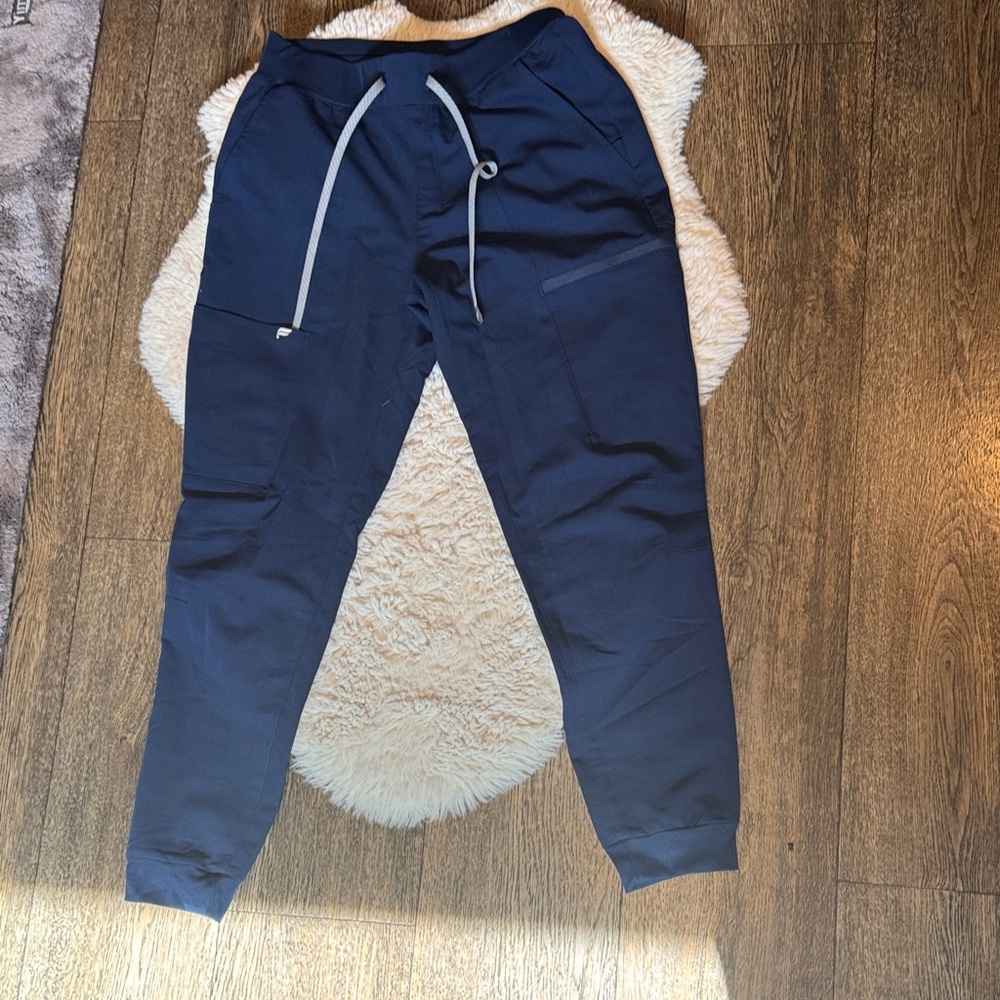 Fabletics Navy Jogger Scrub Pants